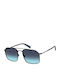 Levi's Men's Sunglasses with Black Metal Frame and Blue Gradient Lens LV1021/S 807/JF