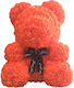 Teddy Bear from Artificial Roses Red 40cm in Box 1pcs