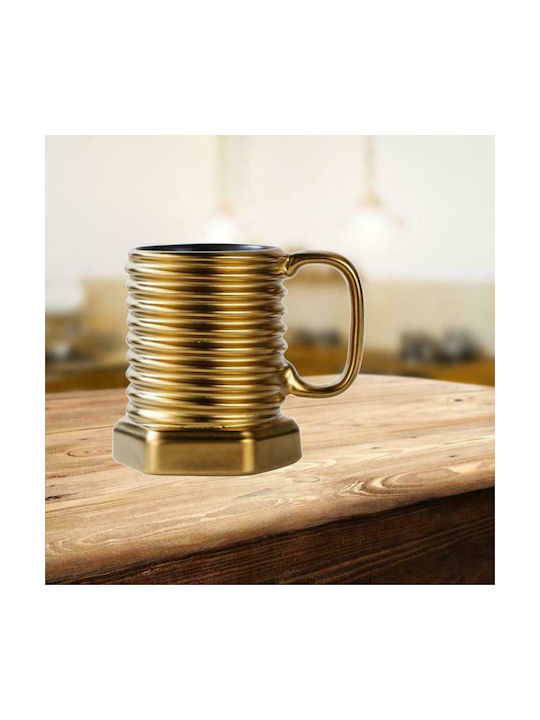 Tasse Keramik Gold 1Stück