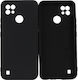 Silky & Soft Touch Finish Back Cover Σιλικόνης Μαύρο (Realme C21)