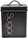 Ankor Rose Sugar Gold Box for Sugar with Lid Metallic Black-Rose Gold 11.2x11.2x16.5cm 1 Piece
