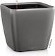 Lechuza Quadro 50 Flower Pot Self-Watering 50x46.5cm Charcoal Metallic 16283