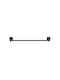 Sanco Iconic Single Wall-Mounted Bathroom Rail ​60x4.5cm Black