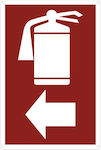 Self-Adhesive Sign "Fire Extinguisher" 30x20cm. 30x20 cm