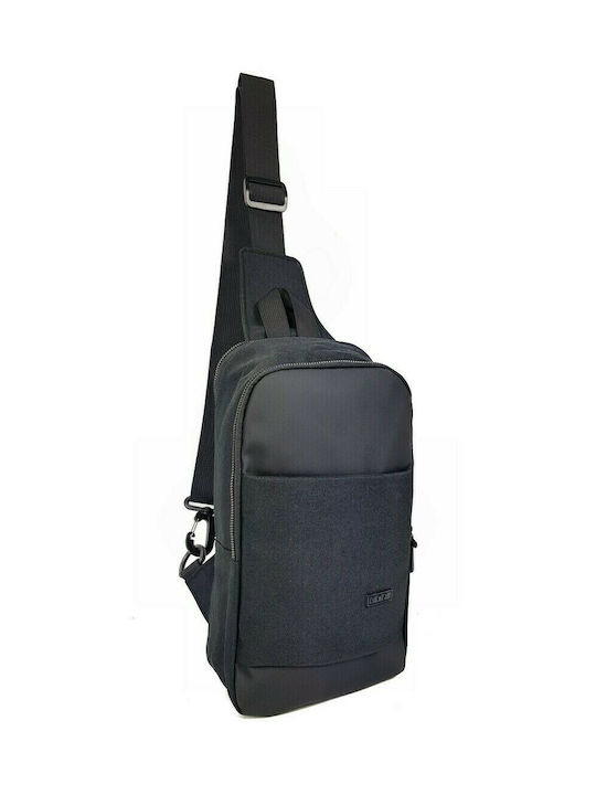 RCM Ανδρική Τσάντα Στήθους σε Μαύρο χρώμα