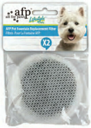 All For Paws Ersatzfilter für Springbrunnen 3L 11x1x1cm 2 Stück Ersatzfilter 3x 3lt in Grau Farbe 2Stück