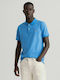 Gant Men's Short Sleeve Blouse Polo Light Blue