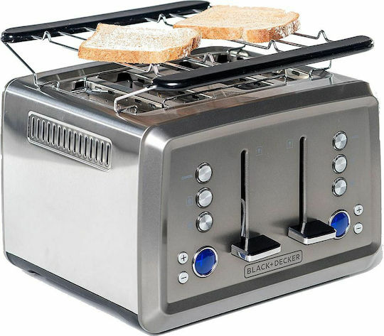 Black & Decker BXTO1960E ES9600120B Тостер 4 слота 1960W Черен