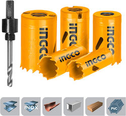 Ingco Σετ Ποτηροπρίονα HSS 19mm έως 35mm