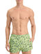 Men's Swimwear Shorts Green with Patterns