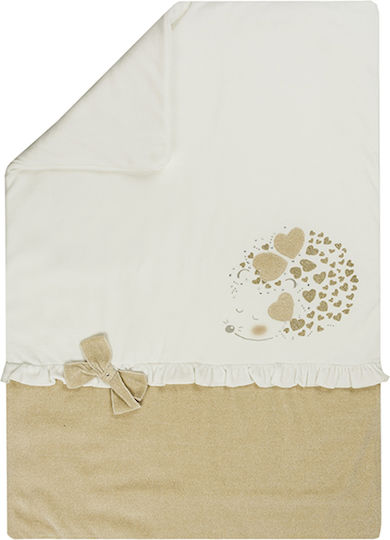 Ellepi Blanket Nursery Swaddling Blankets Cotton Beige 55x80cm