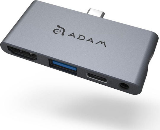 Adam Elements Casa Hub i4 USB-C Docking Station mit HDMI 4K PD Gray