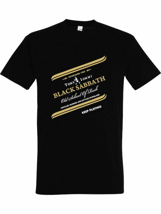 T-shirt Unisex " Keep Playing Tony Iommi, Black Sabbath ", Black