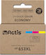 Actis Συμβατό Μελάνι Εκτυπωτή InkJet HP 653XL 3YM74AE 300 Σελίδων 18ml Πολλαπλό (Color) 1τμχ
