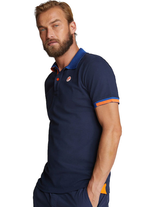 Polo Short Sleeve Blouse Navy Blue