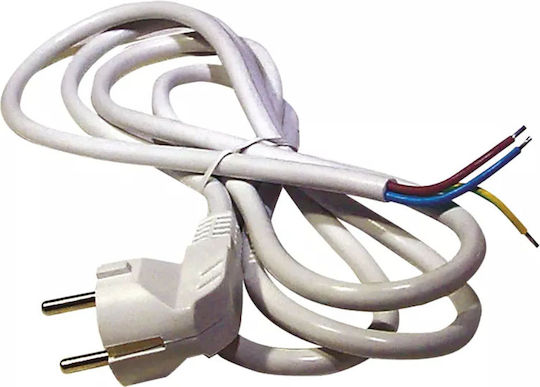 Emos Power Cord Type NYL with Cable Properties 3x1mm² in White Colour 5m