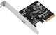 Silverstone Карта PCIe с 1 порт Type-C ECU06