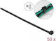 DeLock Δεματικά Καλωδίων Πλαστικά 380mmx7.6mm σε Μαύρο χρώμα (50τμχ) (19558)