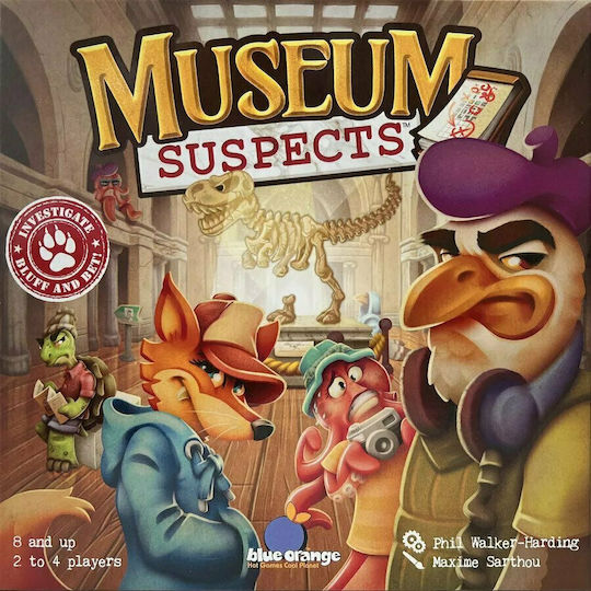 Board Game Museum Suspects for 2-4 Players 8+ Years Old Blue Orange Games