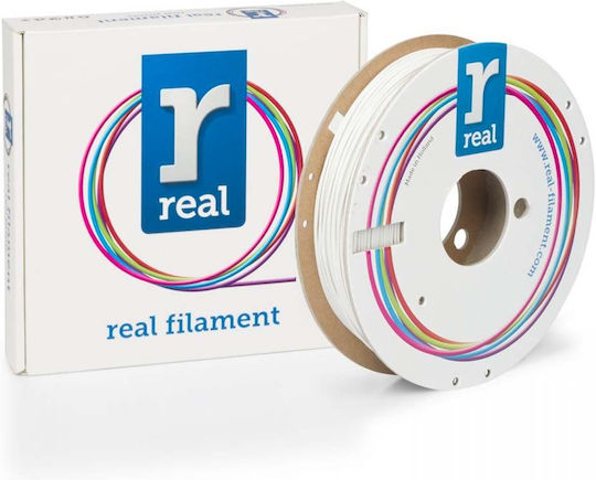 Real Filament Matte PLA 3D Printer Filament 1.75mm Matte White 0.5kg NLPLAMATTEWHITE500MM175 1τμχ (Spool)