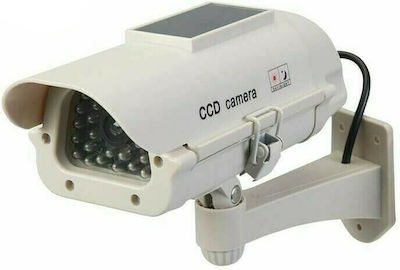 Solar Dummy Surveillance Bullet Camera White