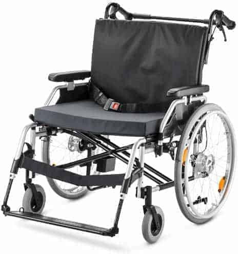 Meyra Eurochair XXL 1.760 Wheelchair Light Type with Simple Back Wheelchair 200kg 50cm