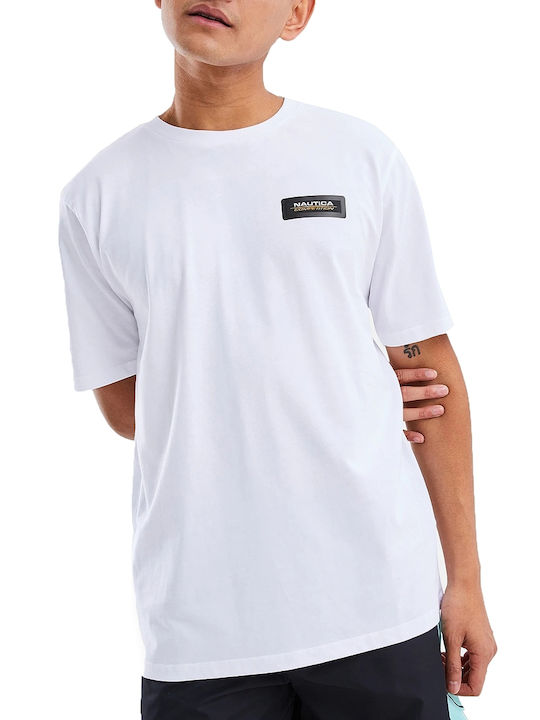 Nautica Ανδρικό T-shirt Λευκό με Λογότυπο