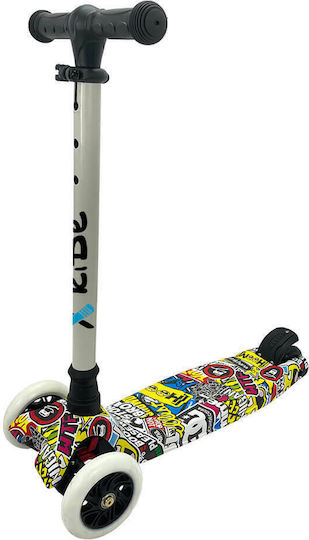 Bebe Stars Παιδικό Πατίνι X-Ride Τρίτροχο για 3+ Ετών Πολύχρωμο