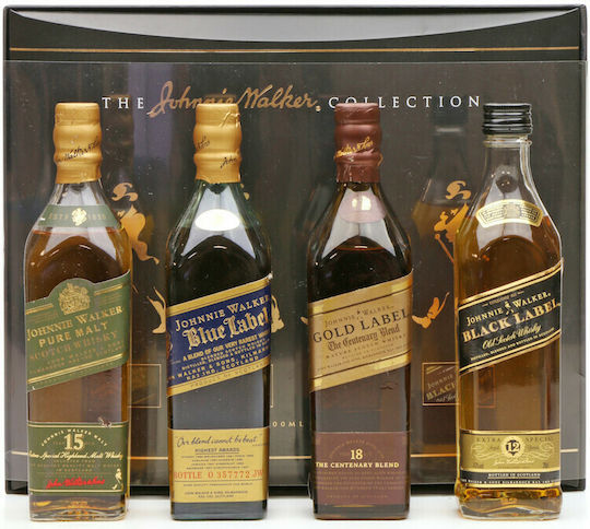 Johnnie Walker Σετ Μινιατούρες Ποτών Collection 4τμχ 200ml