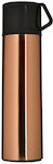 Click Flasche Thermosflasche Glas Pink Gold 410ml mit Kappenbecher 6-60-805-0117