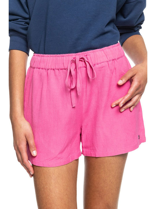Love Square Femei Pantaloni scurți Fuchsia