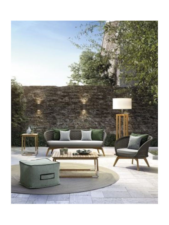 Πουφ Σκαμπό Αδιάβροχο Soft Lime 95x95x45cm