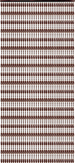 Chios Hellas KO104 Door Curtain Made of Plastic Cognac 100x220cm KO104