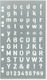 Filofax Stencil Letters