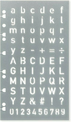 Filofax Stencil Letters