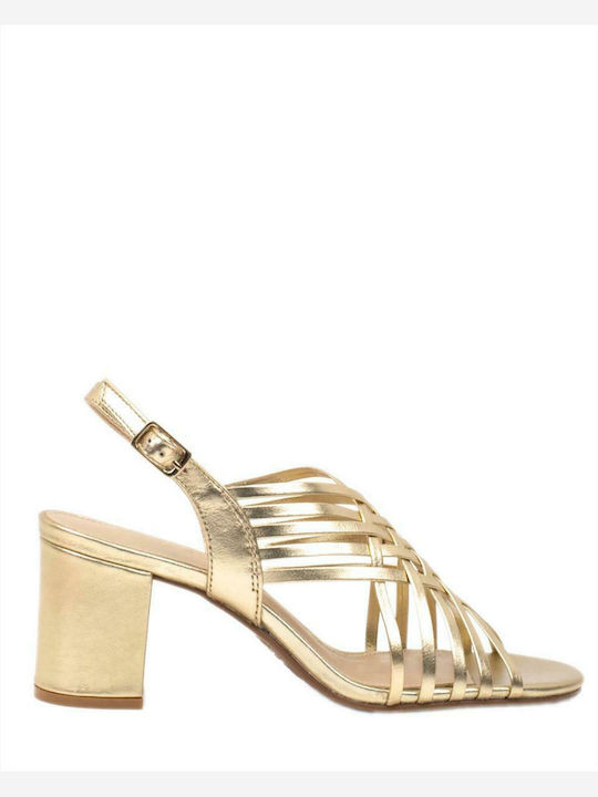 Women's leather sandals STEPHANIE 3-785-22313-29 CHAMPAGNE CHAMPAGNE