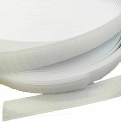 Setcro Velcro Ταινία (Χριτς Χρατς)Λευκό Σκληρό 5 cm Ραφτό White Velcro Tape Sewing Supply VEL109