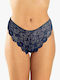 Brazil Lace Panties Dark Blue