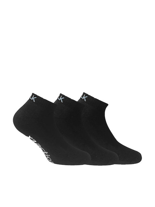 Walk Γυναικείες Μονόχρωμες Κάλτσες Μαύρες 3Pack