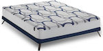 Linea Strom Semi-Double Jacquard Mattress Cover Fitted Époques Cool Blue 110x200cm