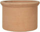 Esteras Carini Γλάστρα Πήλινη Καφέ 50x50x36εκ.