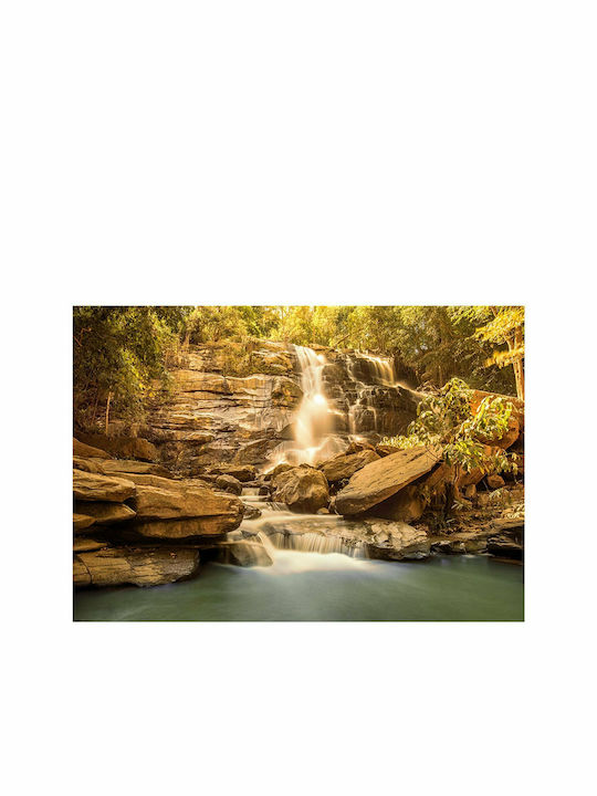 Fototapet de Perete 200x140cm Sunny Waterfall Tesatura