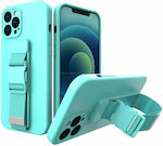 Hurtel Rope Back Cover Silicone 1mm Light Blue (iPhone 13 mini)