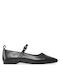 Vagabond Leather Pointy Ballerinas Delia Black