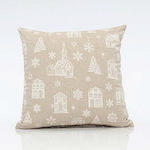 Eurolamp Christmas Decorative Pillow Square Bei...