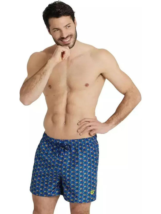 Arena Men's Swimwear Shorts Blue Floral