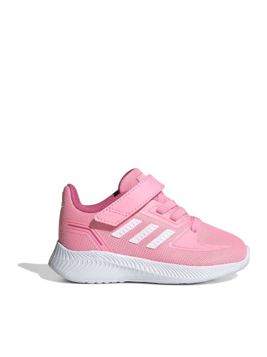 Fortarun Runfalcon 2.0 I Kids Sports Shoes Running with Hoop & Loop Closure Beam Pink / Cloud White / Pulse Magenta