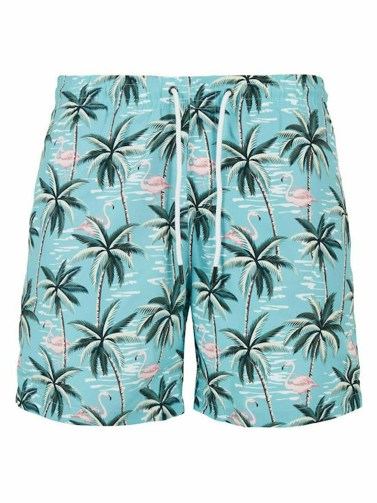 Urban Classics Men's Swimwear Bermuda Tropical Bird Aop Floral