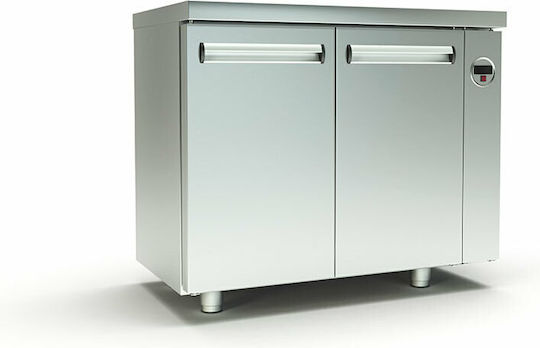 Inox Dobros Ψυγείο Πάγκος χωρίς Μοτέρ Υ87xΠ105xΒ60cm