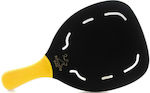 My Morseto Strandracket Schwarze mit Geradem Griff Gelbe